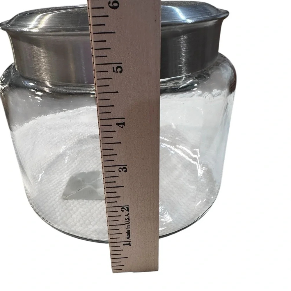 Anchor Hocking 64 oz Glass Storage Jar with Stainless Steel‎ Lid